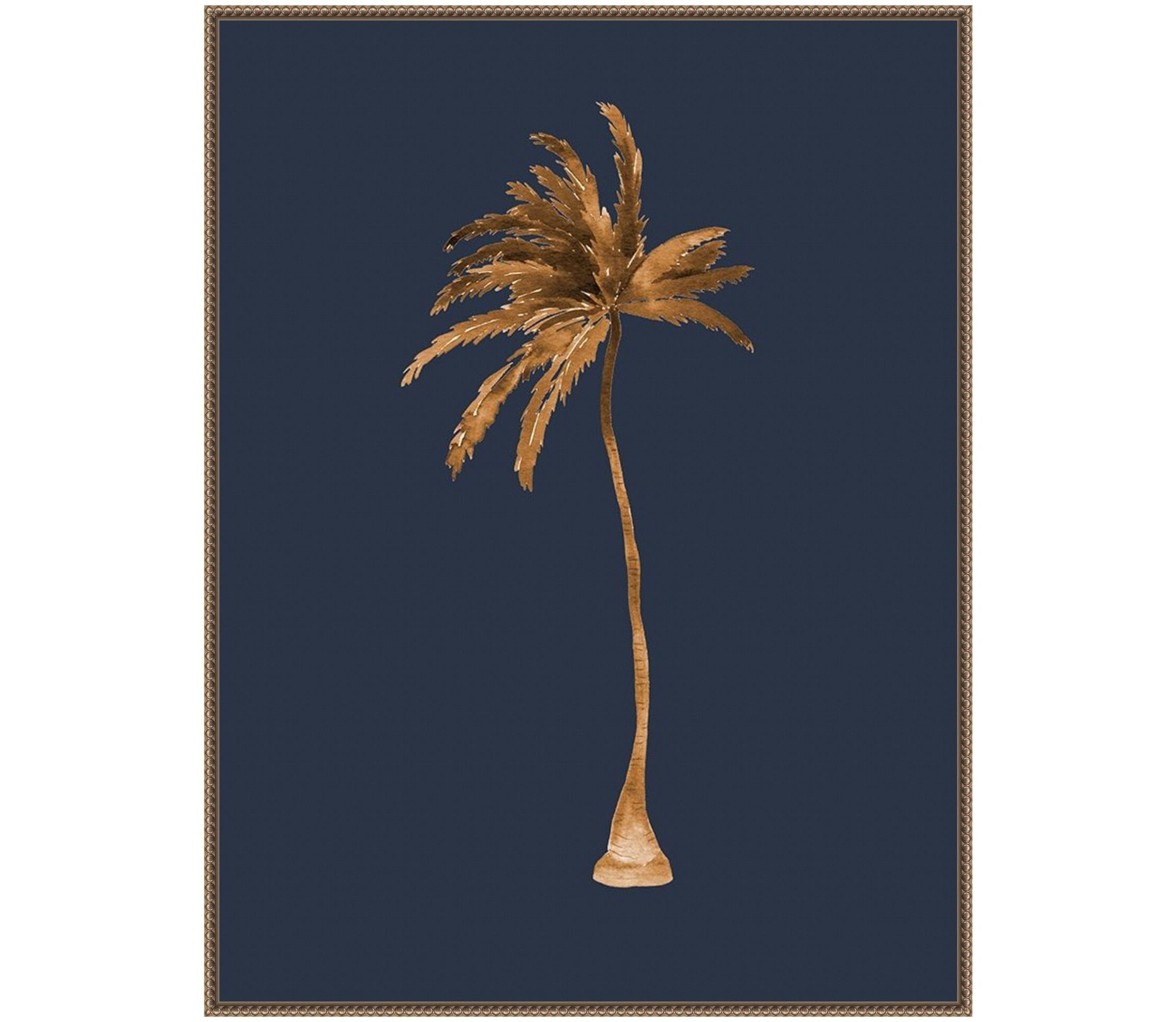Golden Palm IIII Framed Canvas Wall Art Print