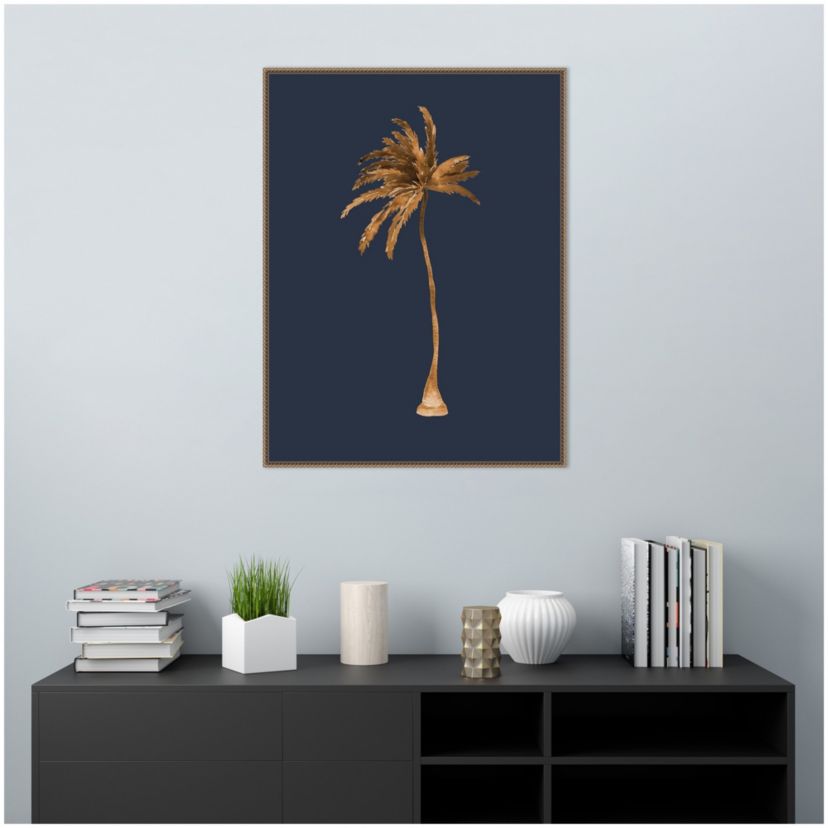 Golden Palm IIII Framed Canvas Wall Art Print