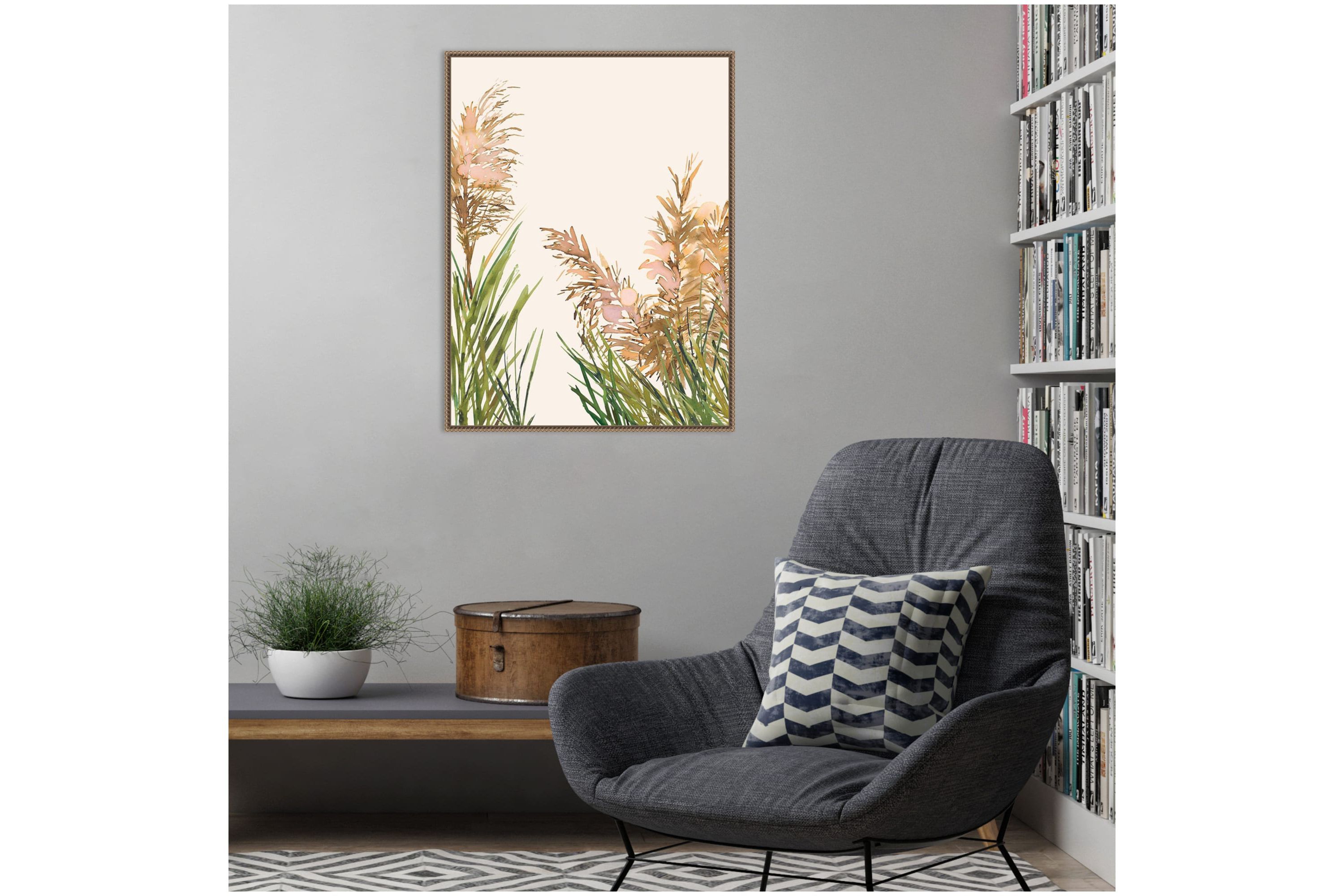 Fields of Gold I Poster Framed Canvas Wall Art Print