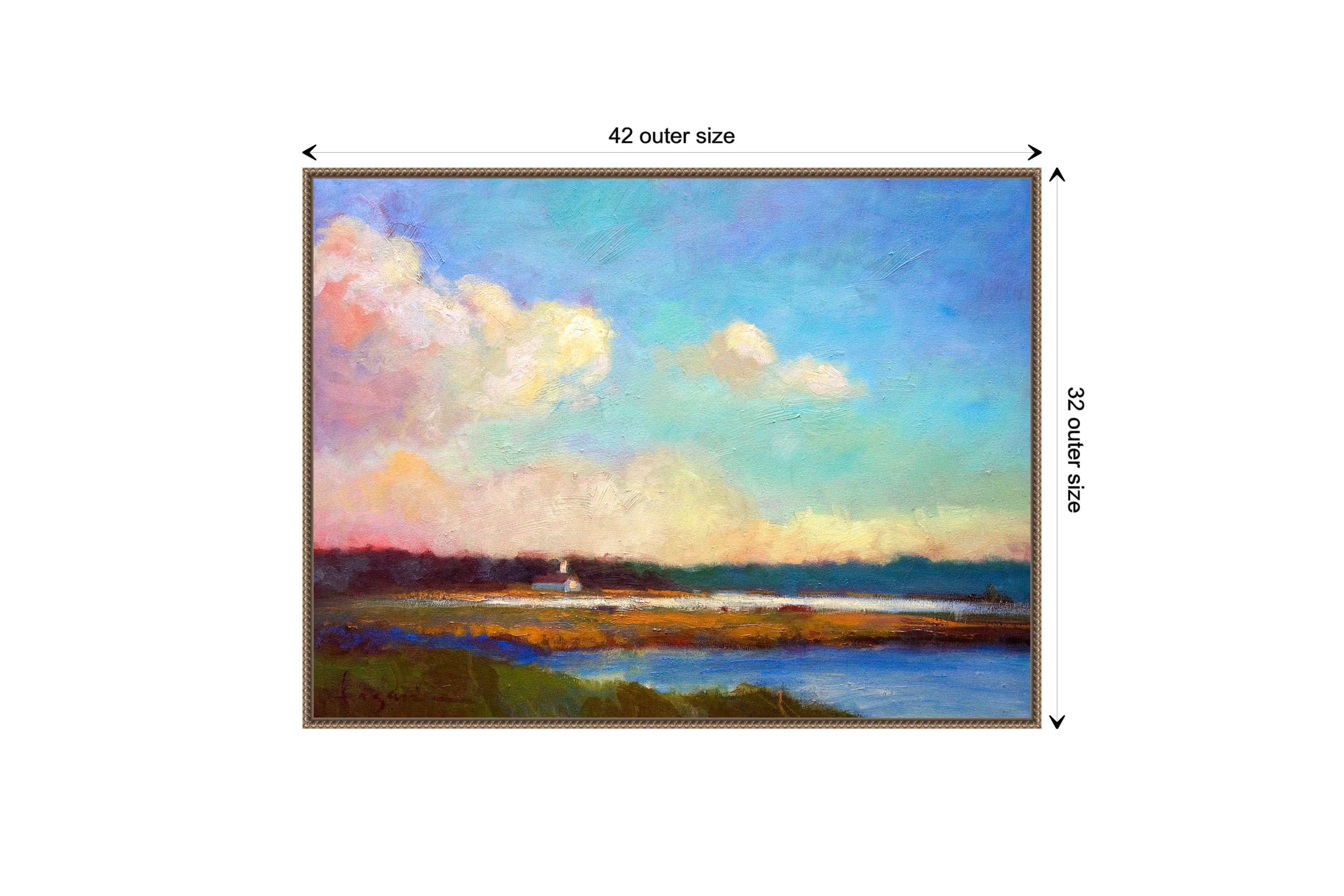 Evening Mystery Framed Canvas Wall Art Print