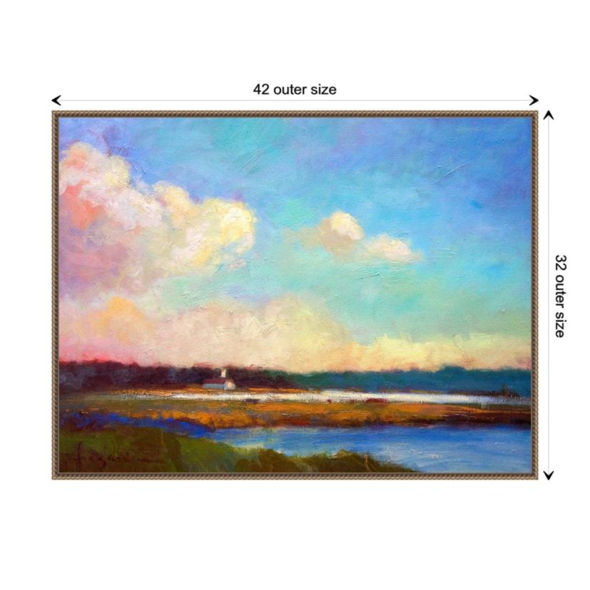 Evening Mystery Framed Canvas Wall Art Print