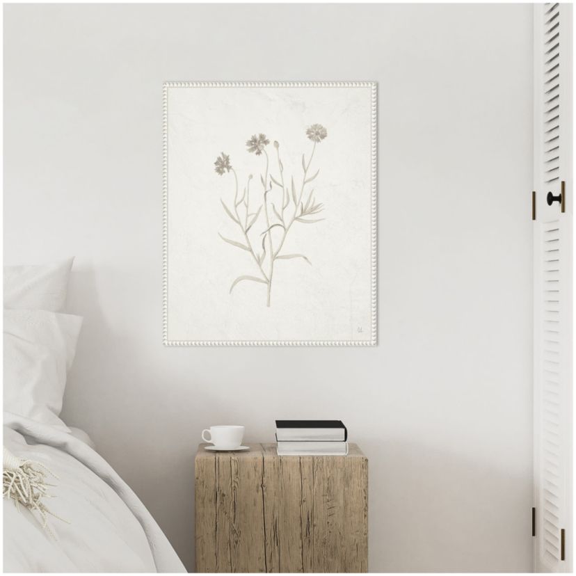 Plants from the Meadow V Framed Canvas Wall Art Print