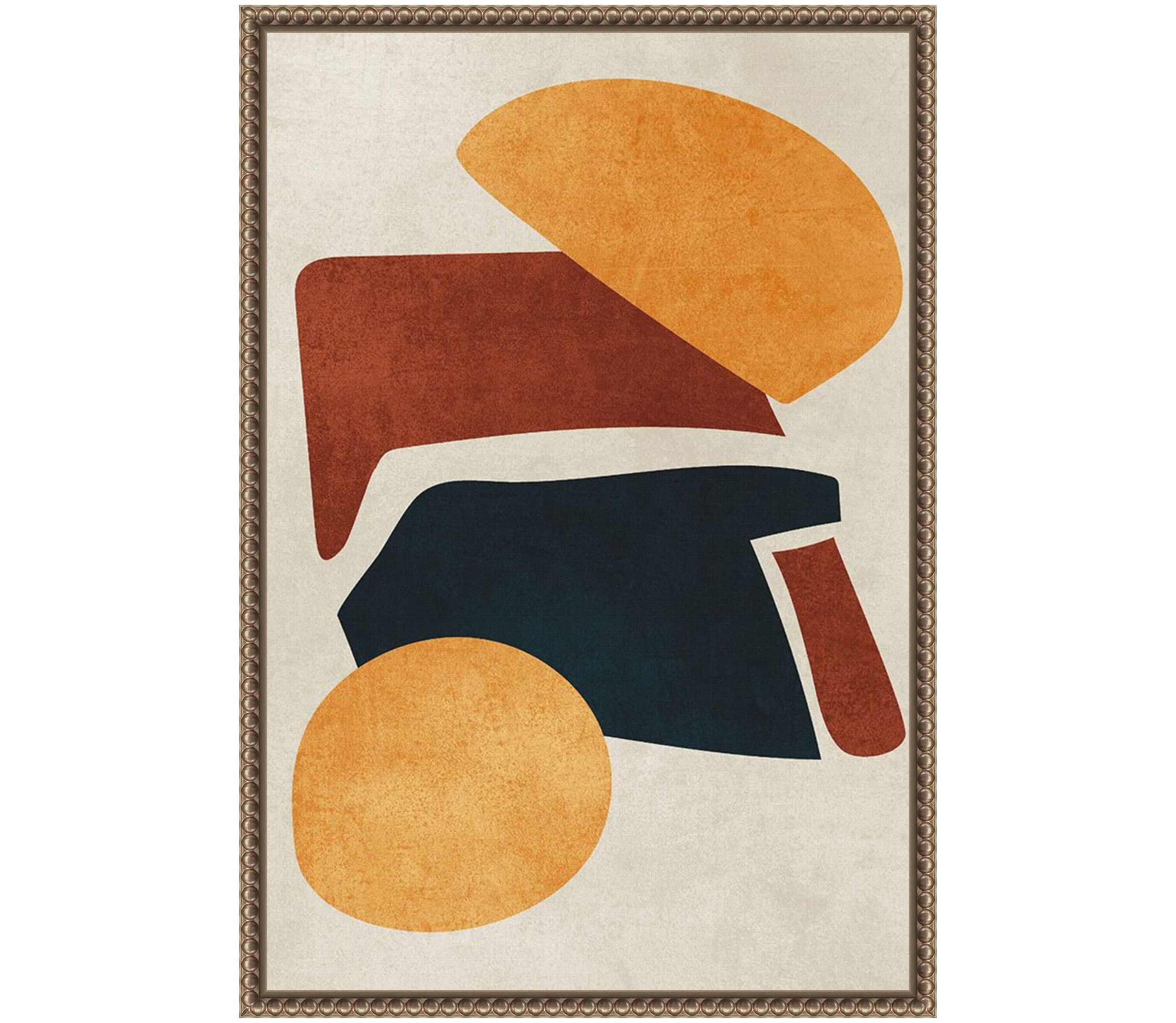 Earth Tone Framed Canvas Wall Art Print