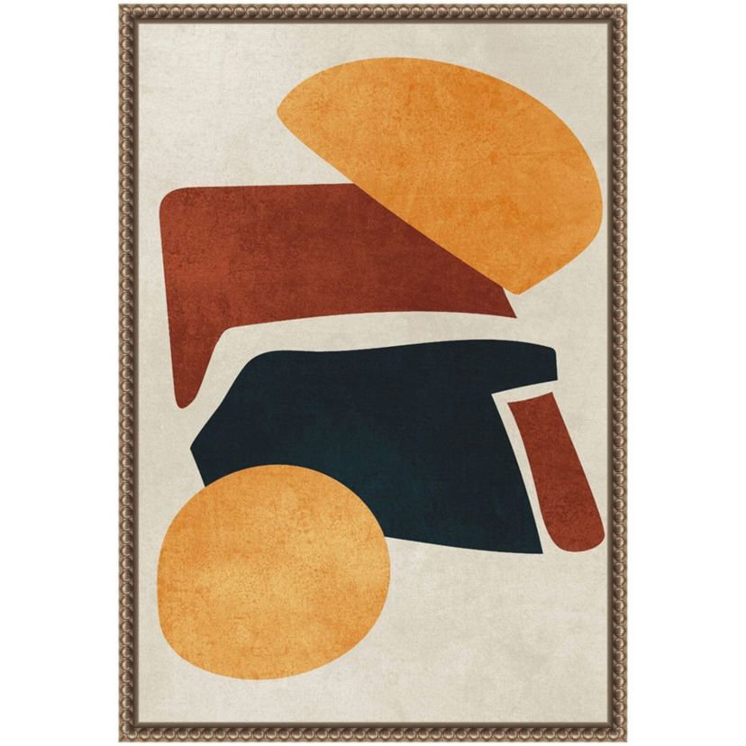 Earth Tone Framed Canvas Wall Art Print