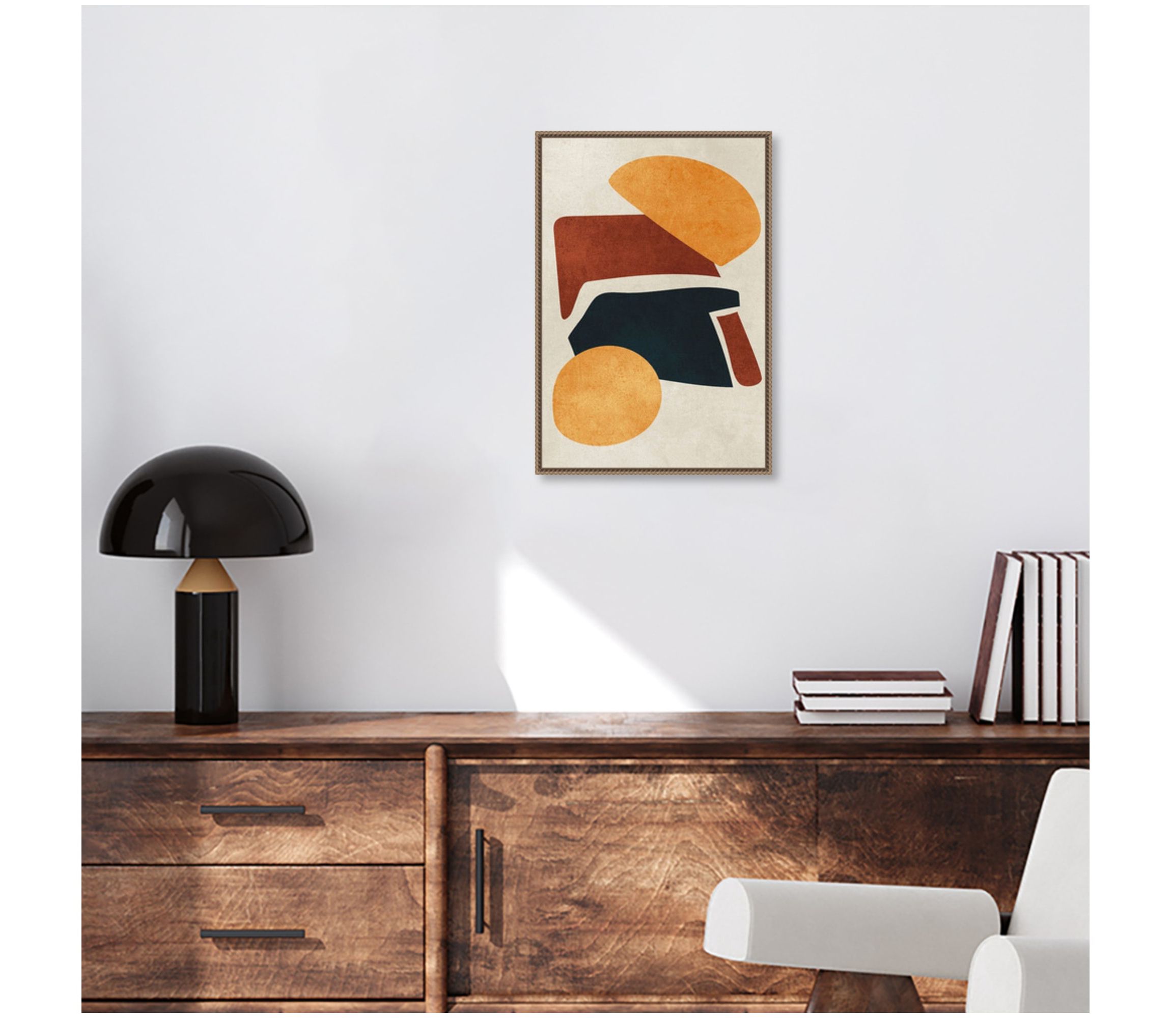 Earth Tone Framed Canvas Wall Art Print