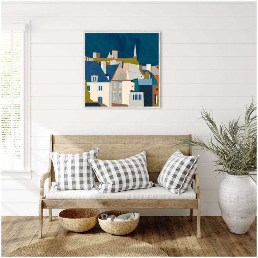 Saint Malo Cityscape Framed Canvas Wall Art Print