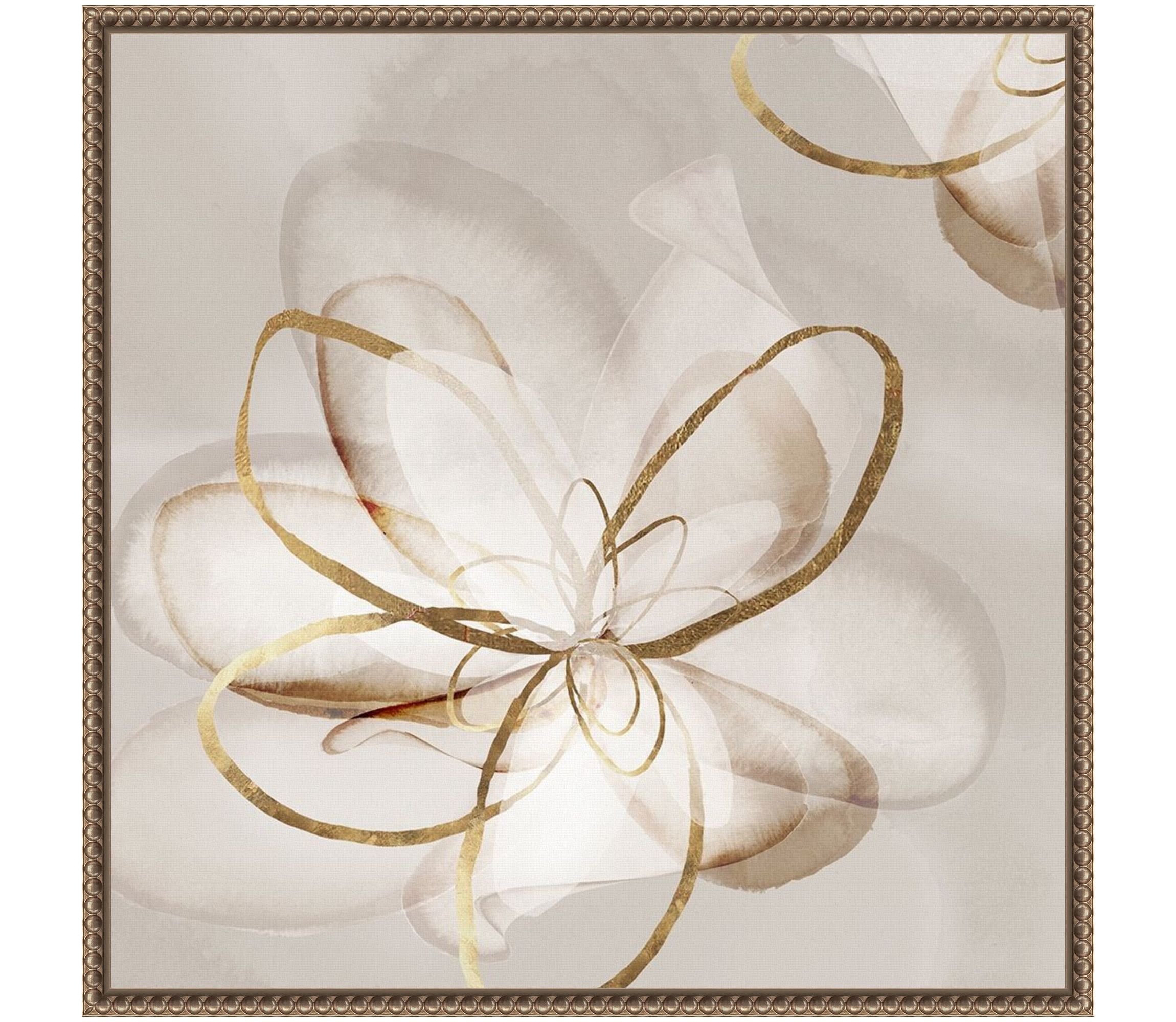 Transparent Beauty II (Floral) Framed Canvas Wall Art Print