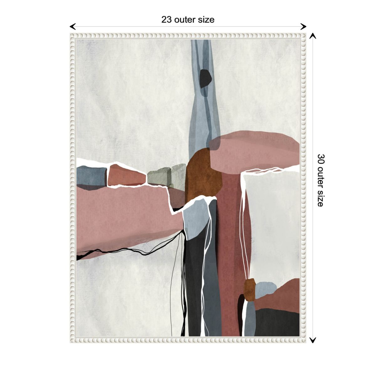 Moony Framed Canvas Wall Art Print