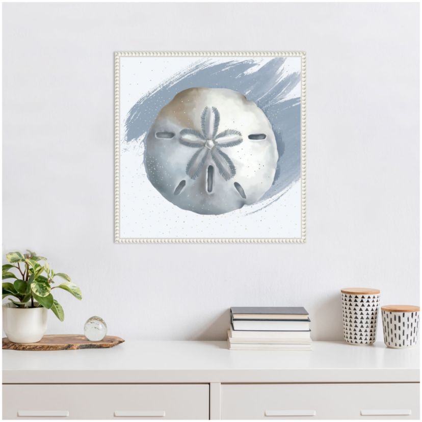 Sand Dollar Framed Canvas Wall Art Print