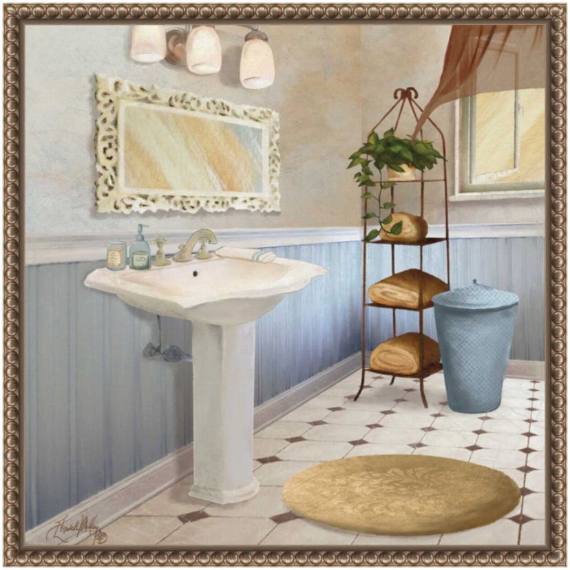 Sundance Bath II Framed Canvas Wall Art Print
