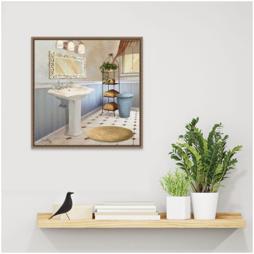 Sundance Bath II Framed Canvas Wall Art Print