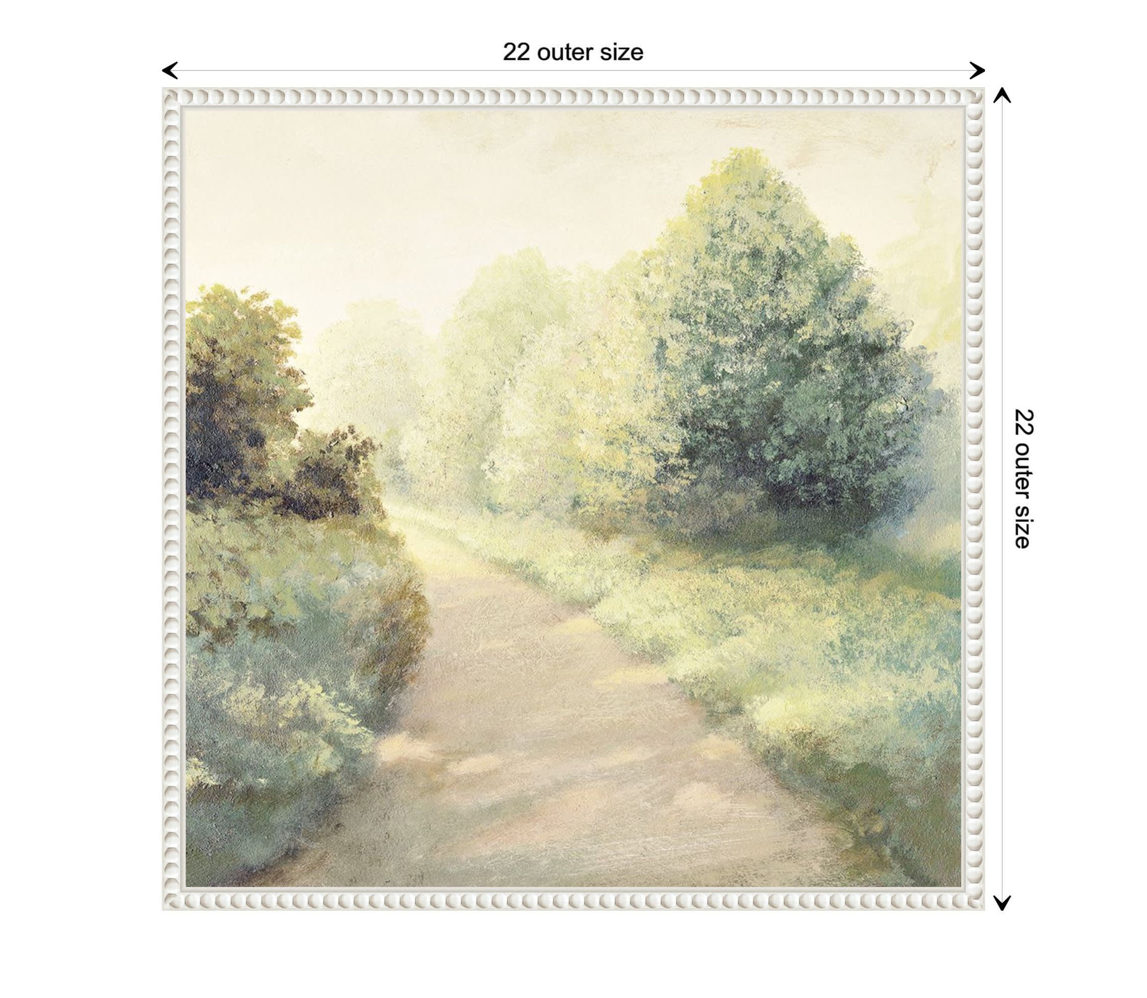 New Light Summer Road I Framed Canvas Wall Art Print