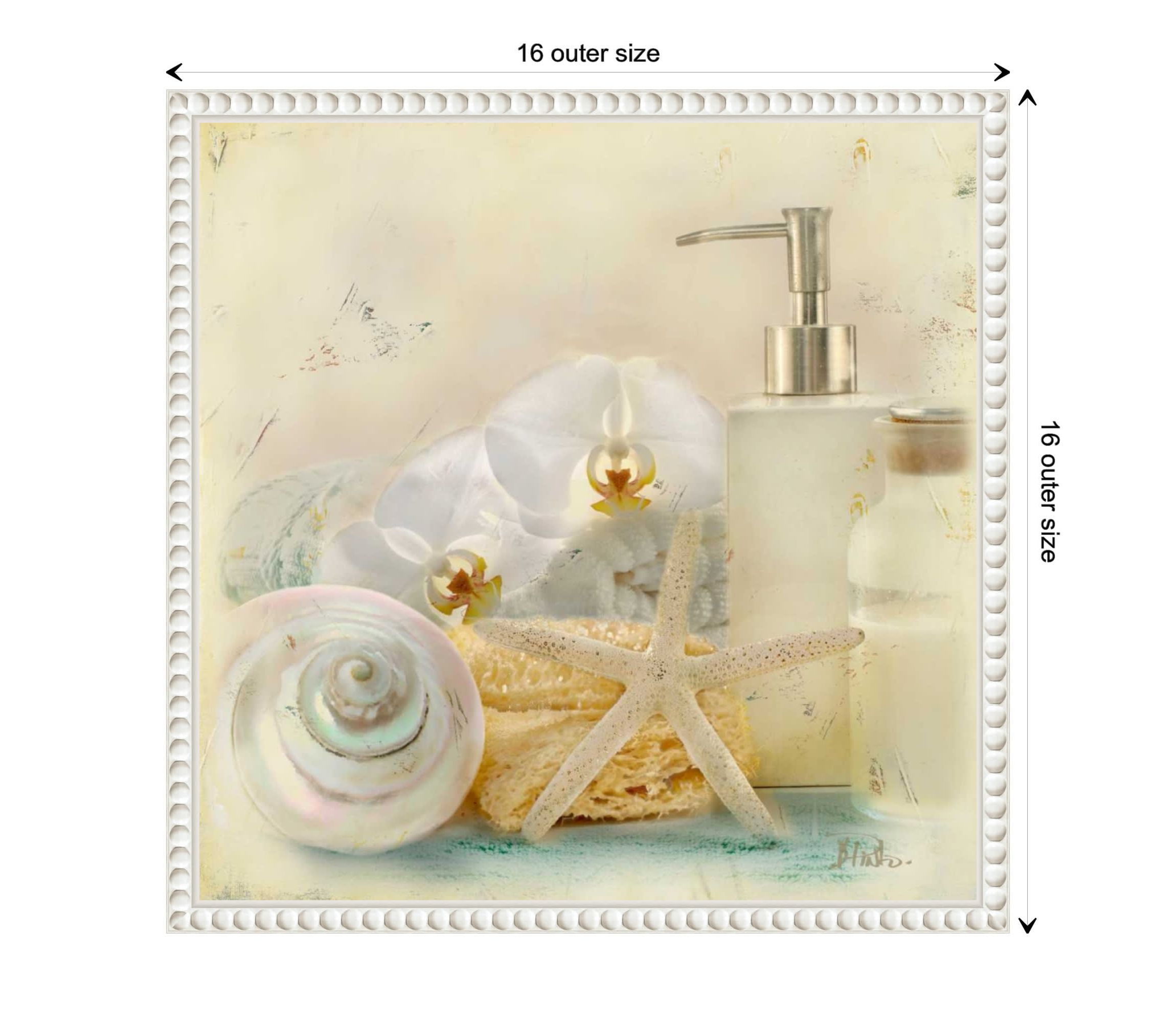Silver Bath II Framed Canvas Wall Art Print