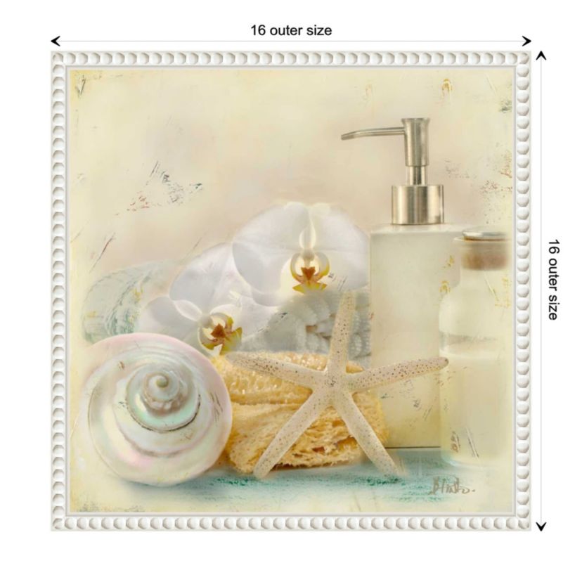 Silver Bath II Framed Canvas Wall Art Print