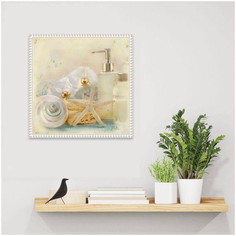 Silver Bath II Framed Canvas Wall Art Print