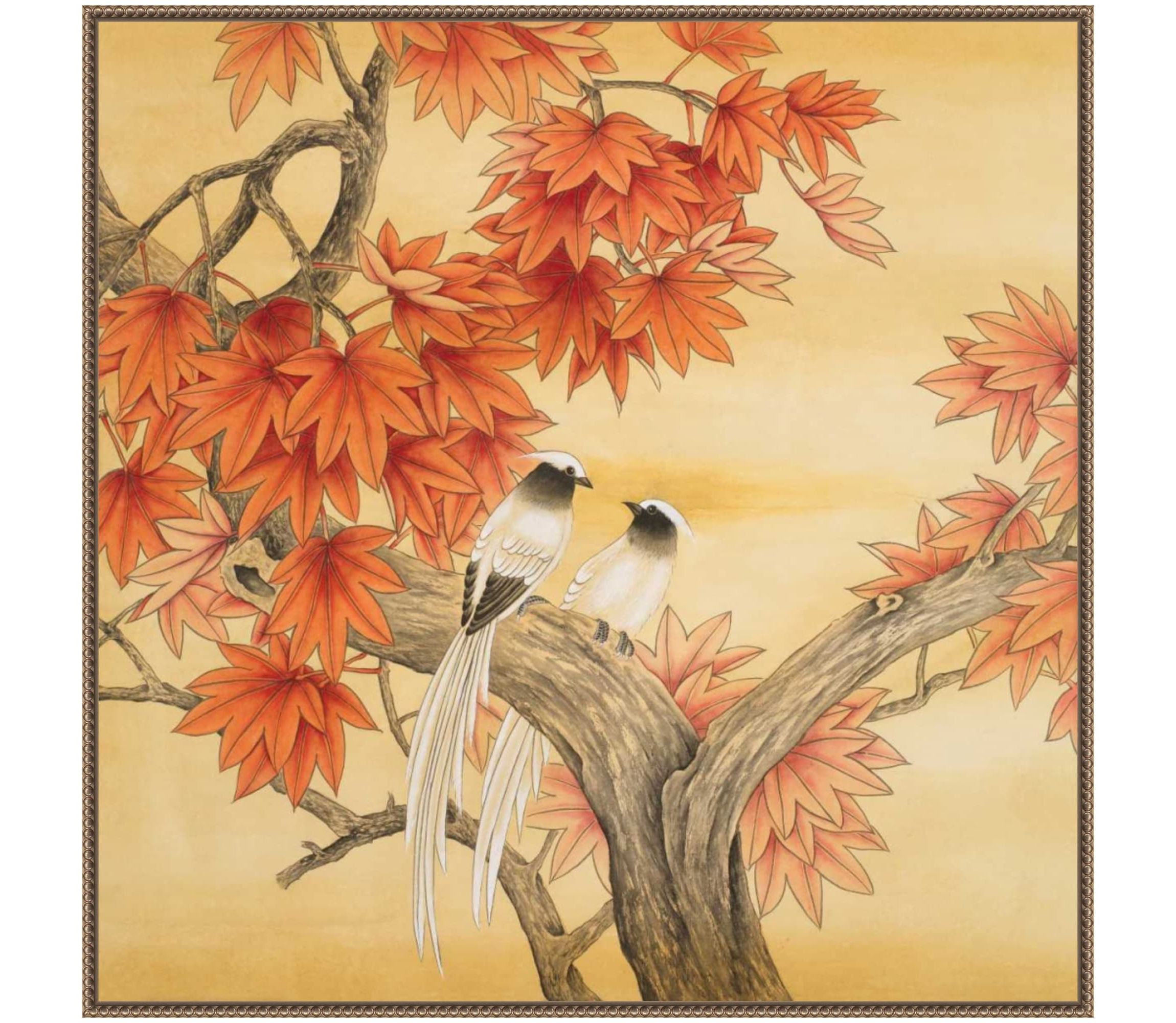 Love Birds I Framed Canvas Wall Art Print
