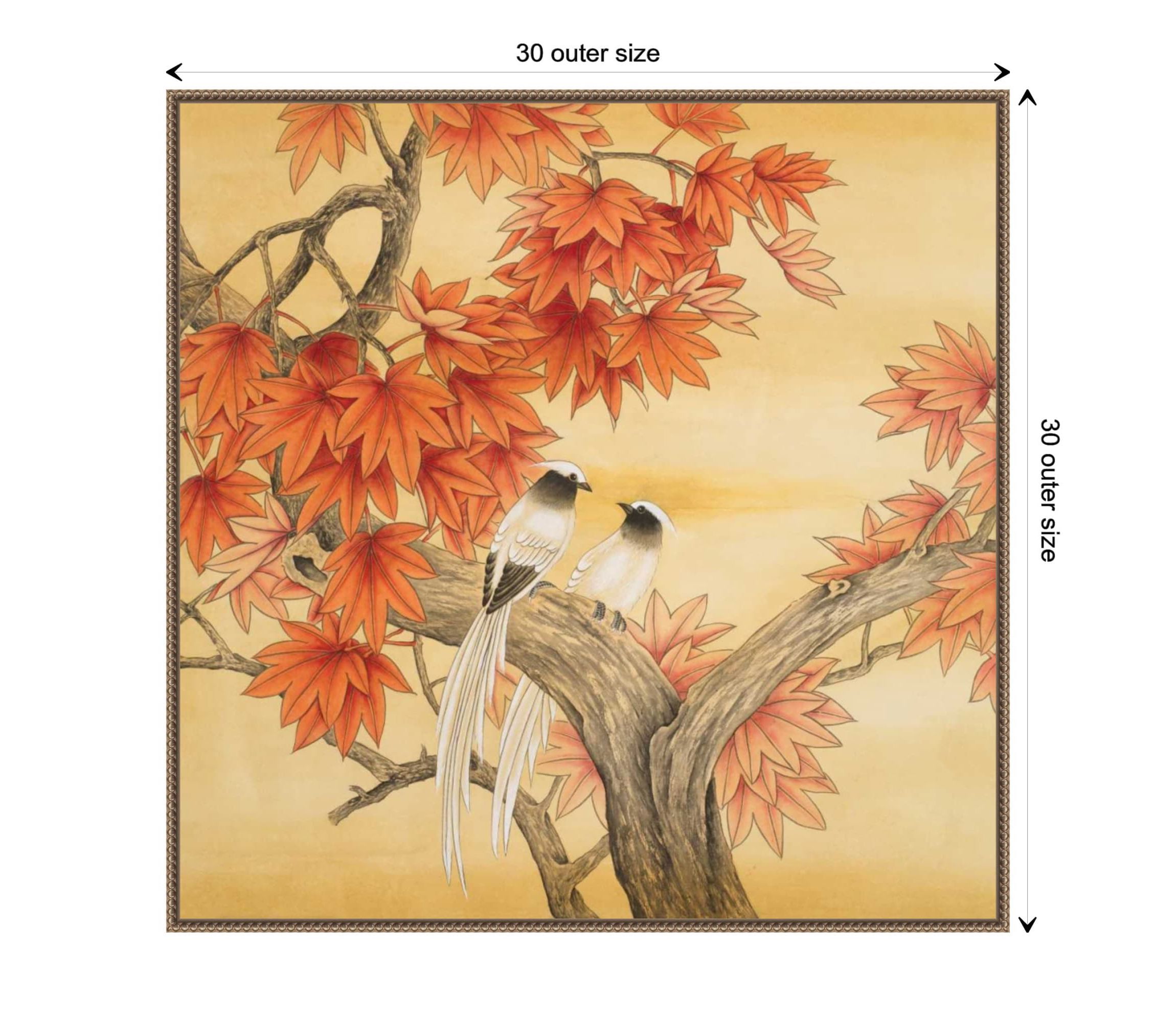Love Birds I Framed Canvas Wall Art Print