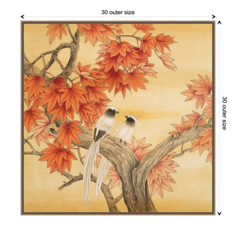Love Birds I Framed Canvas Wall Art Print
