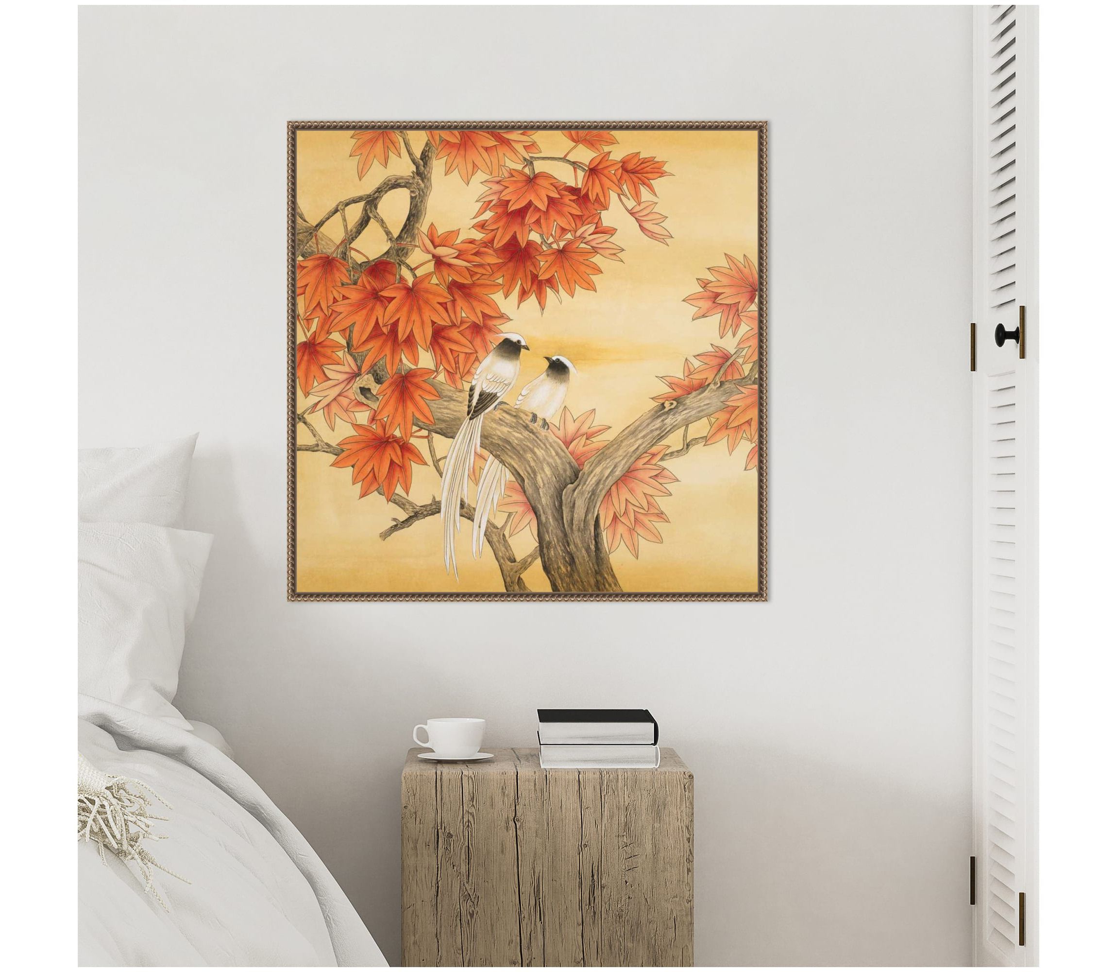 Love Birds I Framed Canvas Wall Art Print