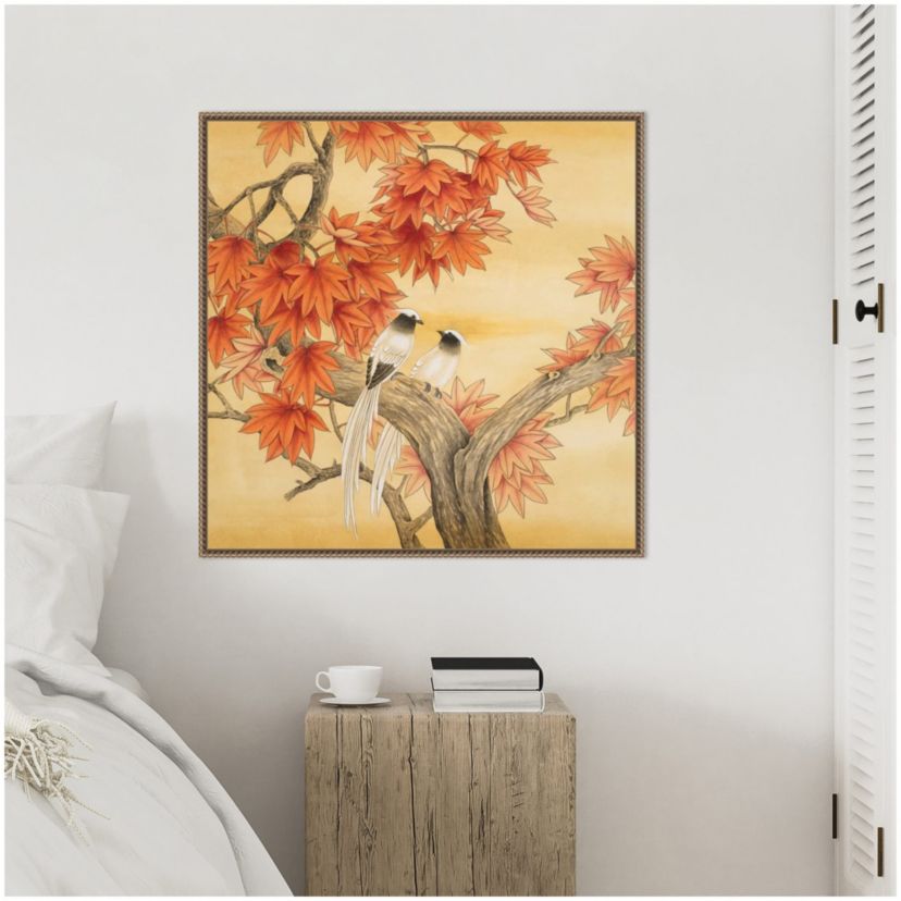 Love Birds I Framed Canvas Wall Art Print