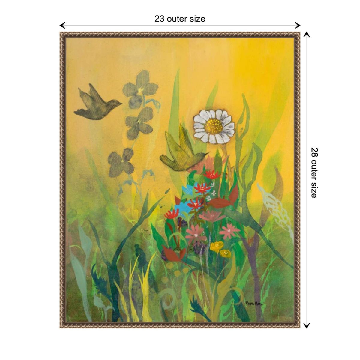 Waking Up with Sunshine Framed Canvas Wall Art Print