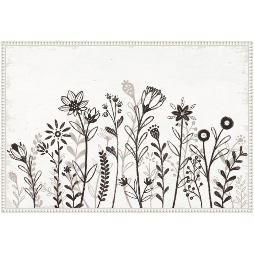 Our Nest IX Florals Framed Canvas Wall Art Print