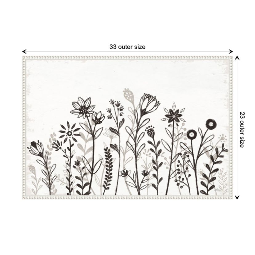 Our Nest IX Florals Framed Canvas Wall Art Print