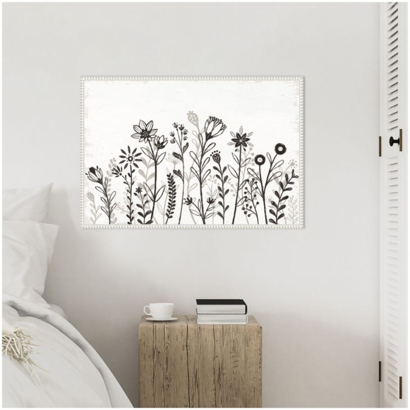 Our Nest IX Florals Framed Canvas Wall Art Print