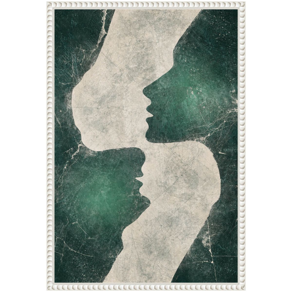 Emerald Love Framed Canvas Wall Art Print
