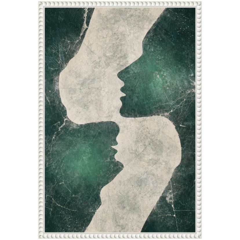 Emerald Love Framed Canvas Wall Art Print