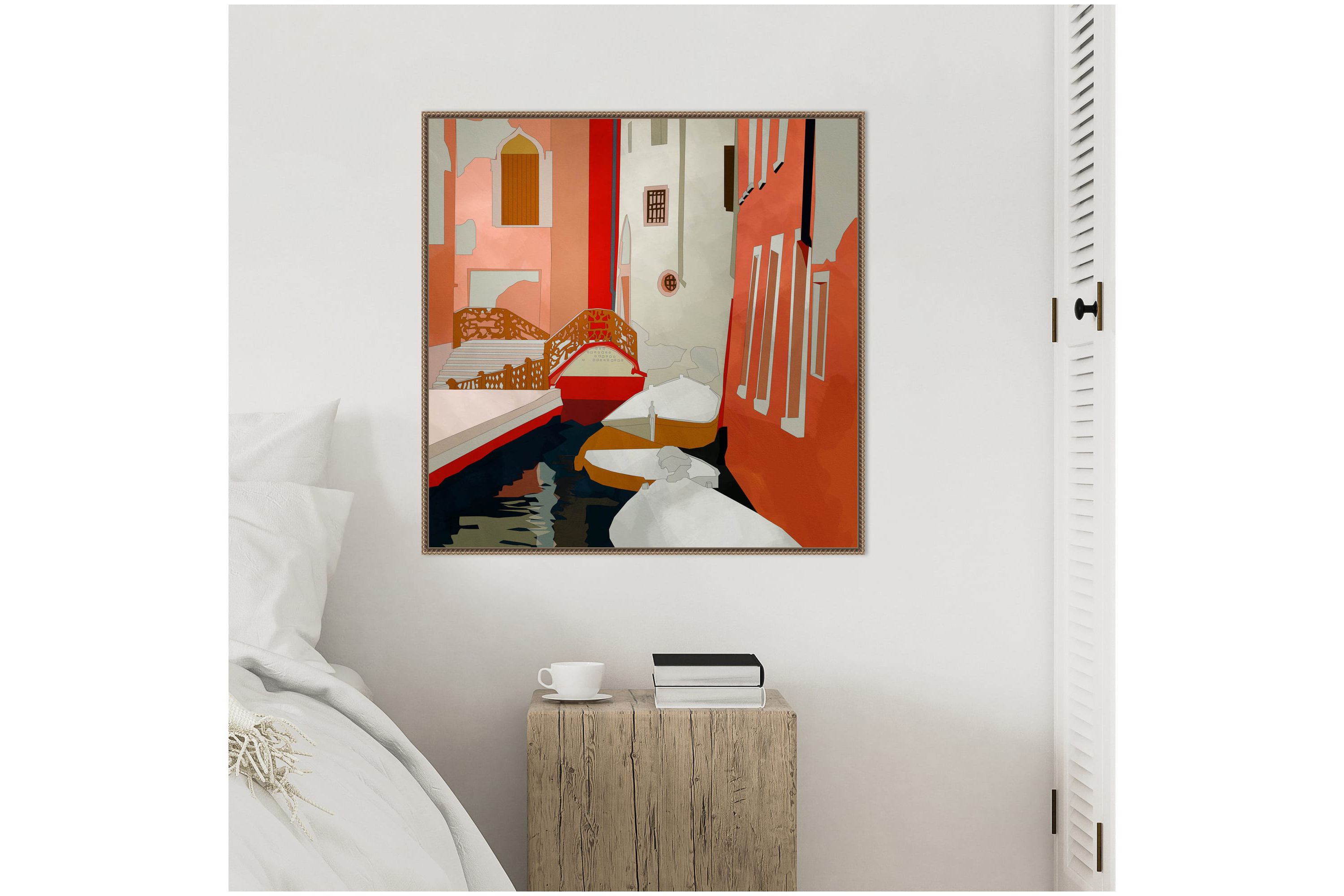 Venice II Framed Canvas Wall Art Print