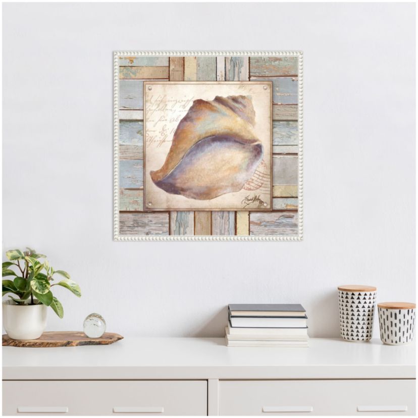Beach Shell II Framed Canvas Wall Art Print