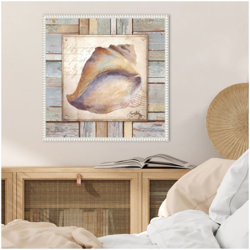 Beach Shell II Framed Canvas Wall Art Print