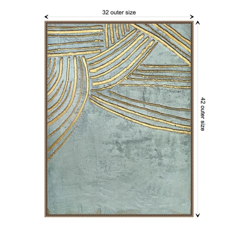 Ancient Gold Sun Framed Canvas Wall Art Print