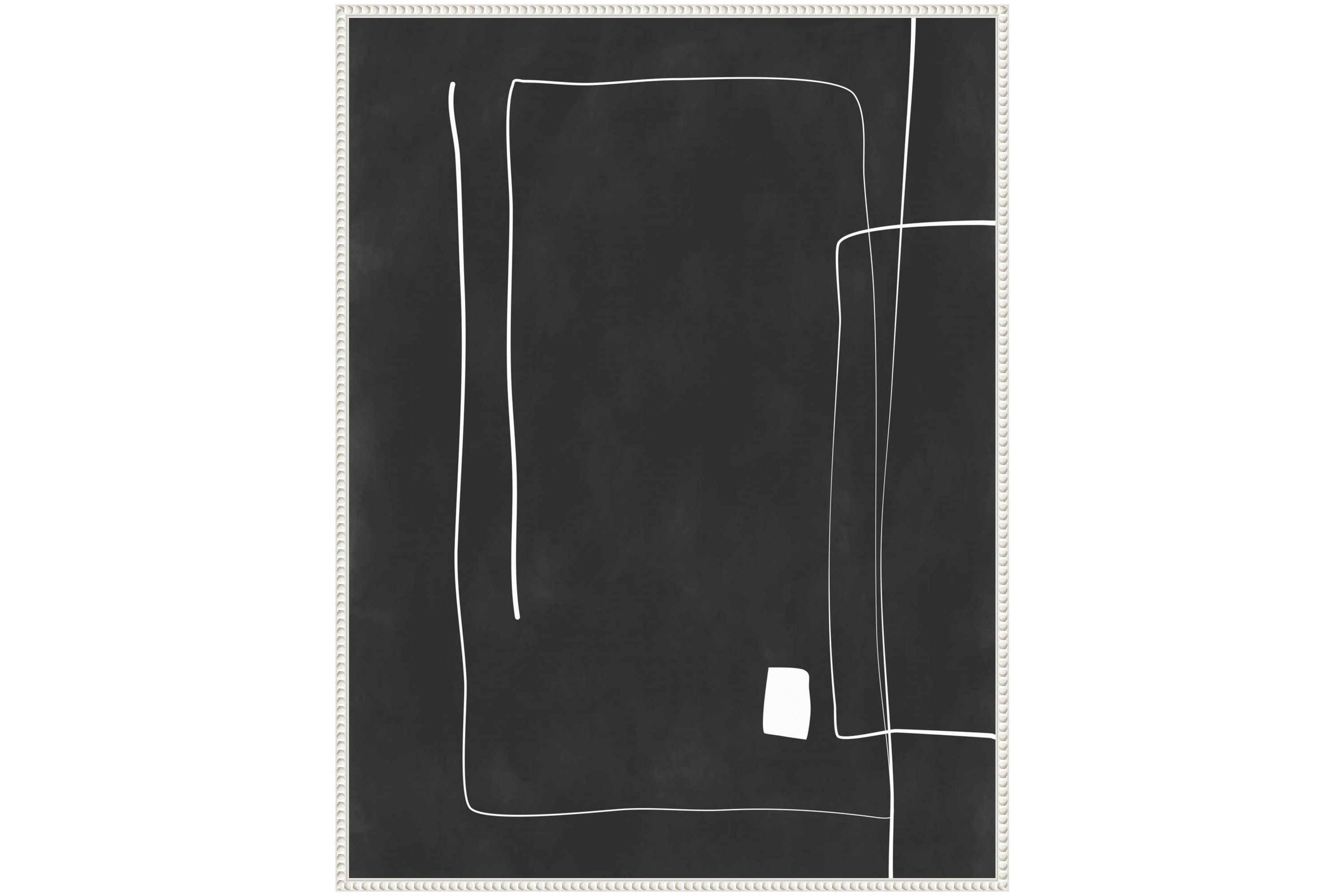Black and White 36 Framed Canvas Wall Art Print