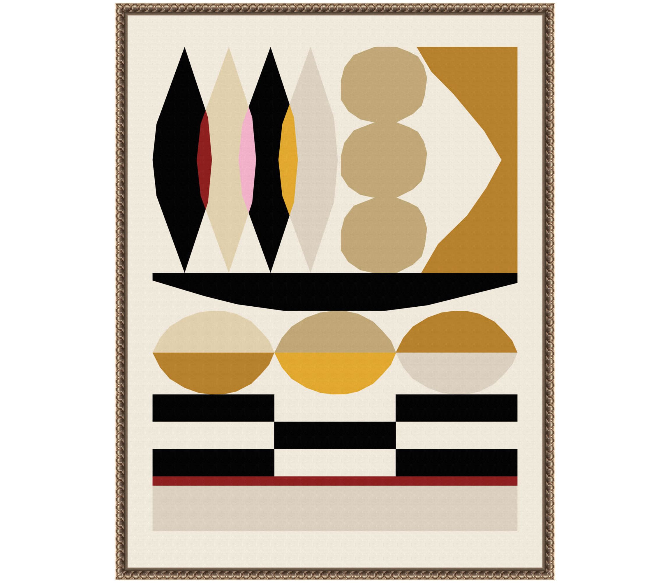 Abstract composition 25 Framed Canvas Wall Art Print