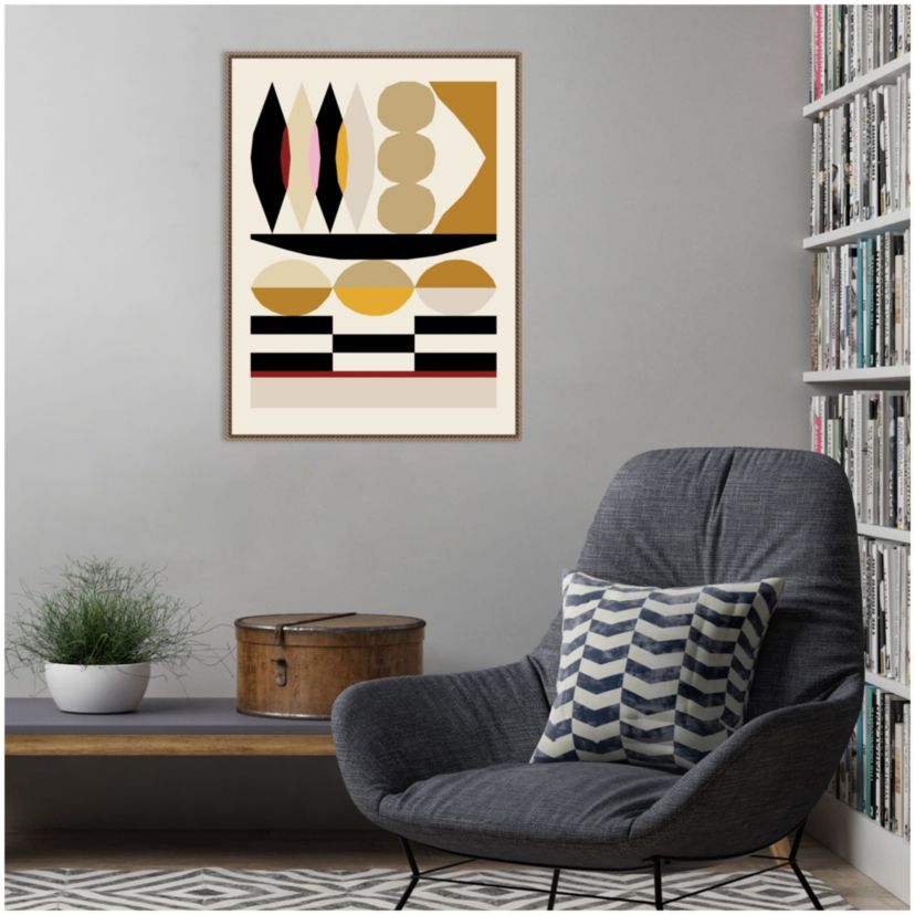 Abstract composition 25 Framed Canvas Wall Art Print