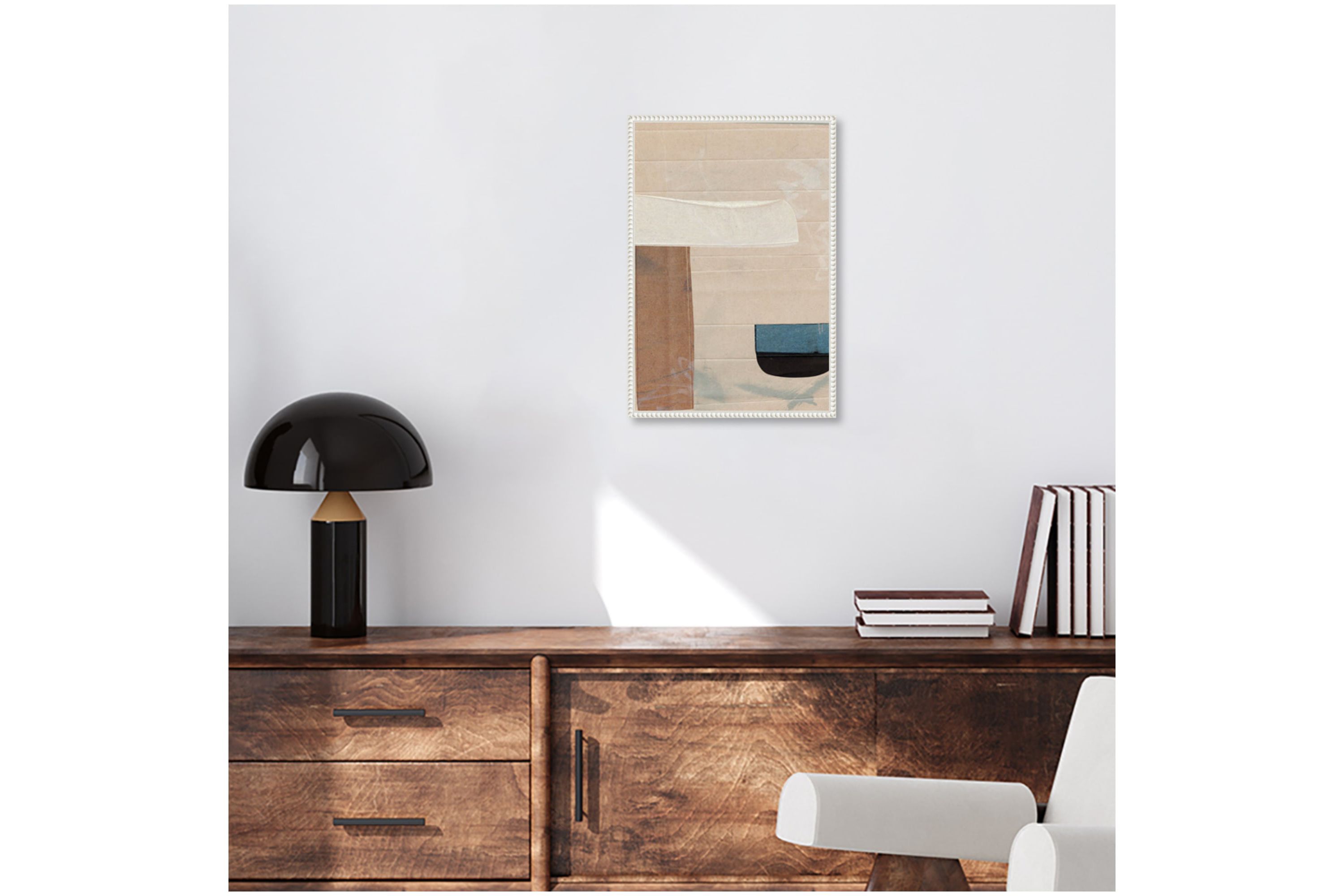 Sauna Serenity Framed Canvas Wall Art Print