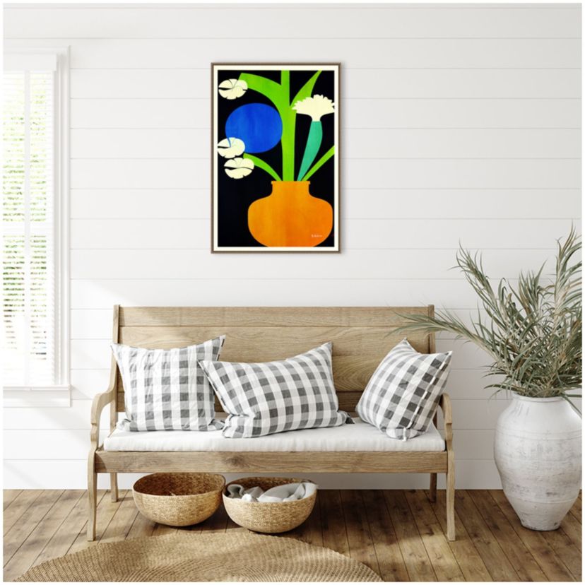 Berlin Blooms Framed Canvas Wall Art Print