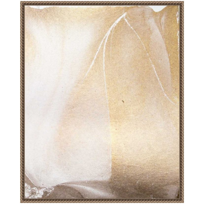 Gold Fusion IV Framed Canvas Wall Art Print