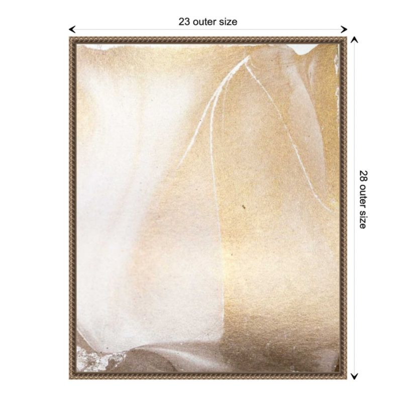 Gold Fusion IV Framed Canvas Wall Art Print