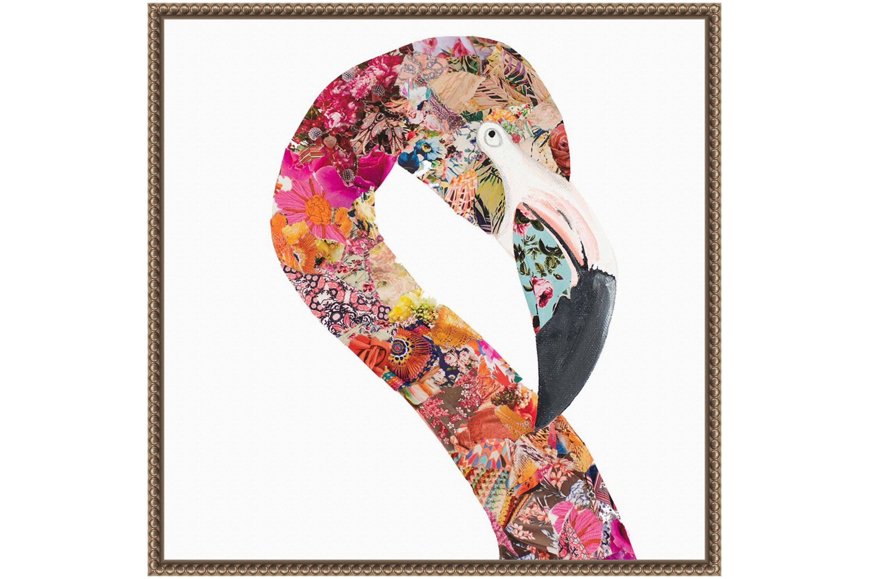 Flamingo Party I Framed Canvas Wall Art Print