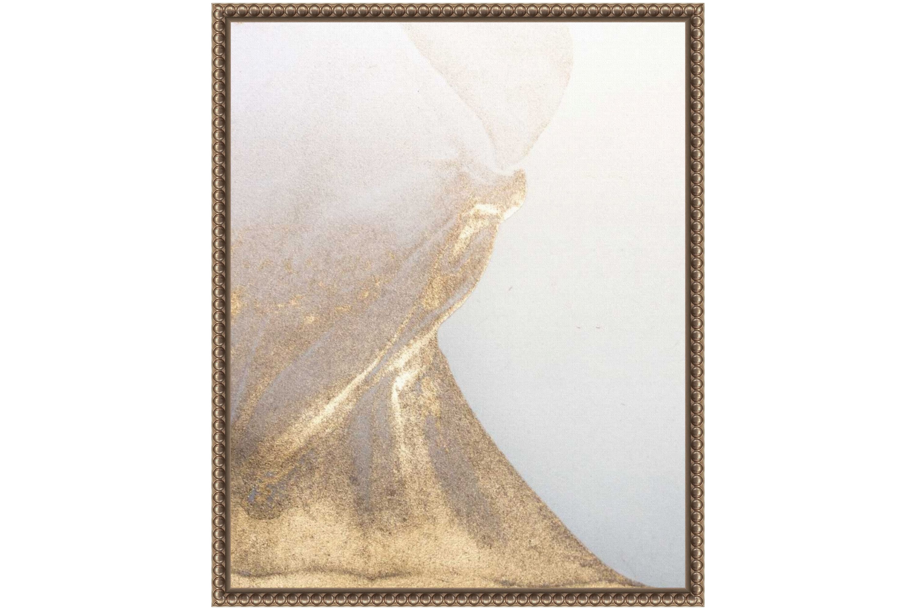 Gold Fusion VI Framed Canvas Wall Art Print