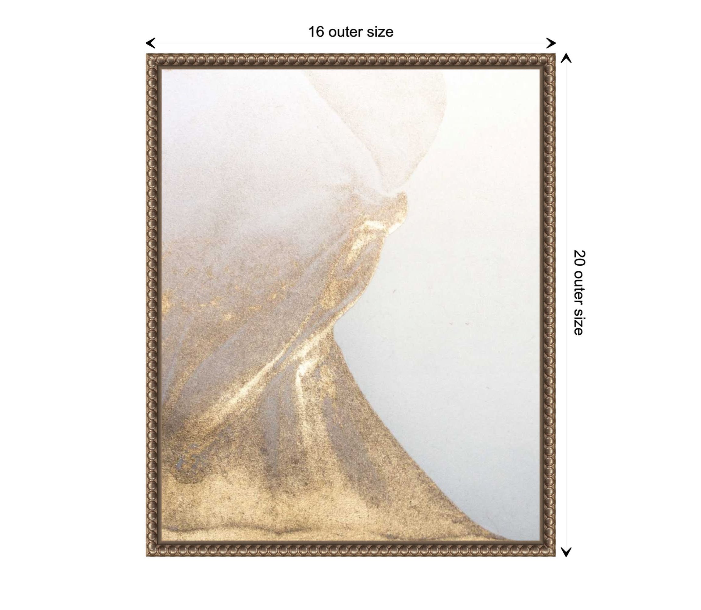 Gold Fusion VI Framed Canvas Wall Art Print