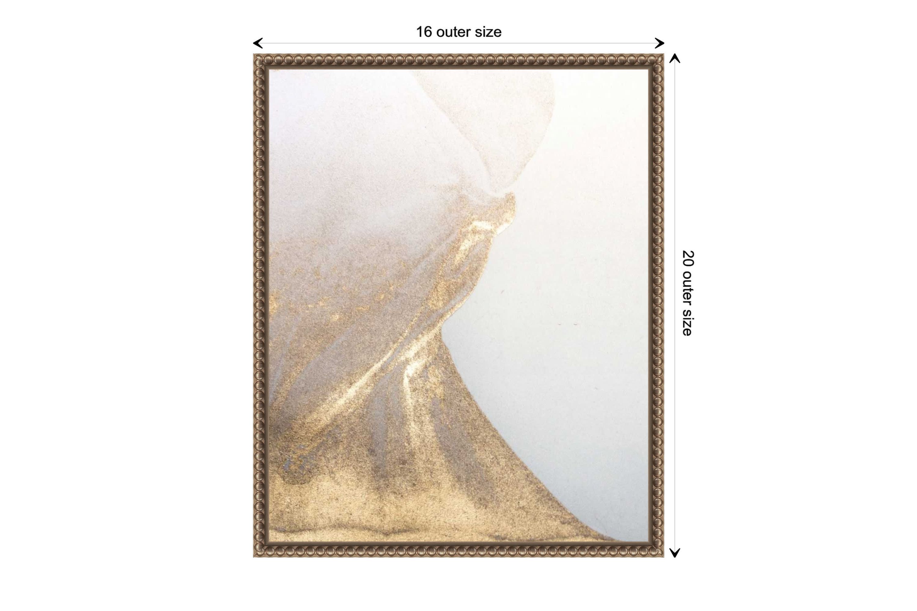 Gold Fusion VI Framed Canvas Wall Art Print