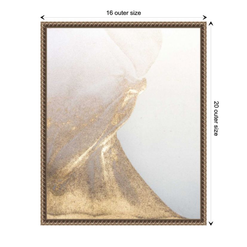 Gold Fusion VI Framed Canvas Wall Art Print
