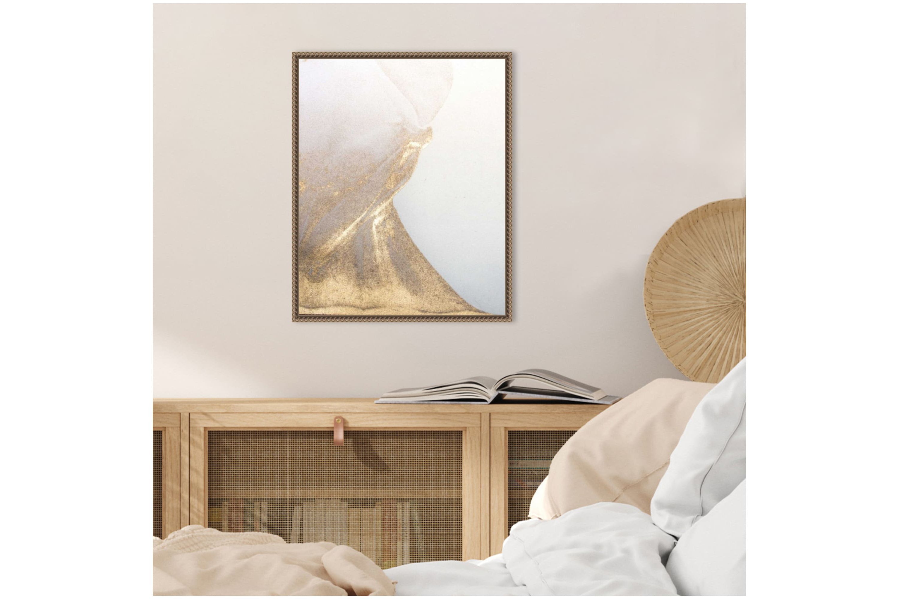 Gold Fusion VI Framed Canvas Wall Art Print