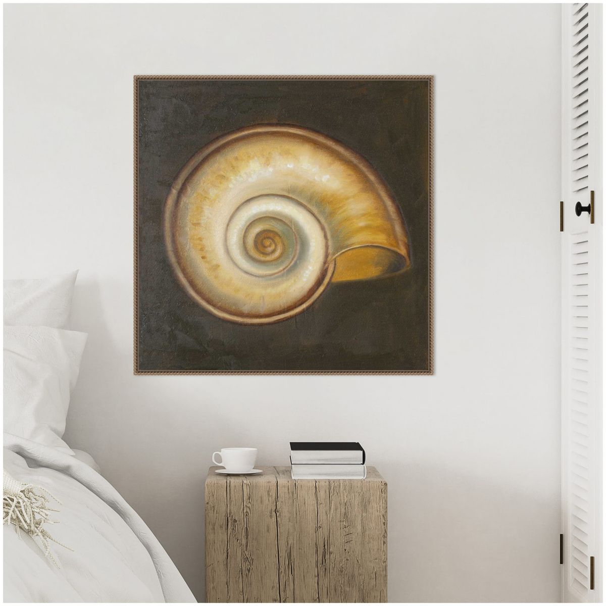 Seashell I Framed Canvas Wall Art Print