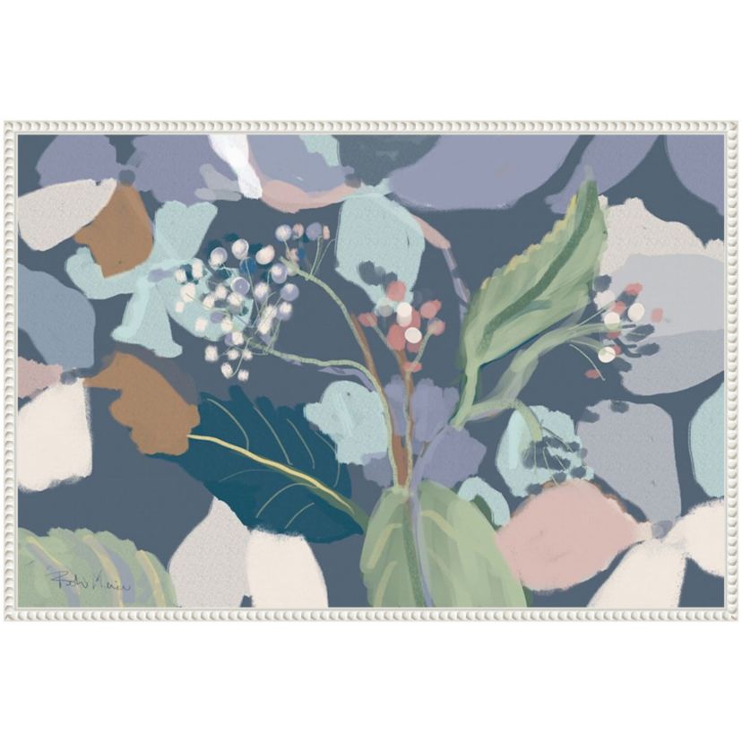 Floral Print Framed Canvas Wall Art Print