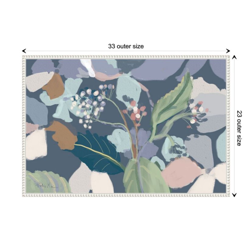 Floral Print Framed Canvas Wall Art Print